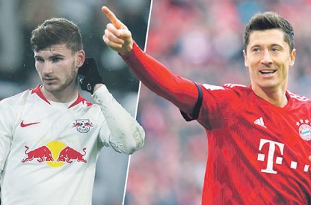 Timo Werner ściga Lewego